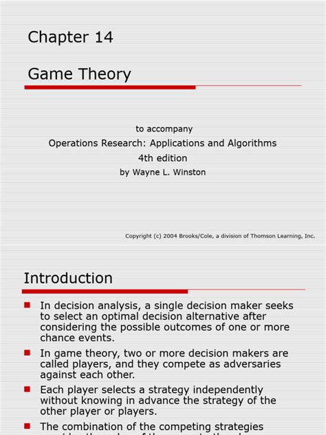 game theory pdf|GAME THEORY .